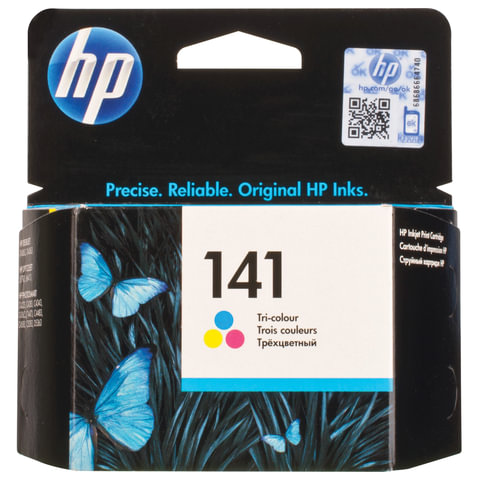 Картридж струйный HP (CB337HE) DJ C4283/C5283/D5363/Officejet J5783 и др, №141, цветной, оригинальный