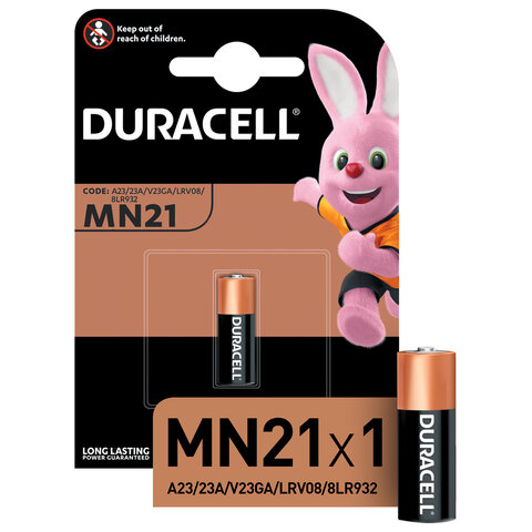 Батарейка DURACELL MN21, Alkaline, 1 шт., в блистере, 12 В, 81488675