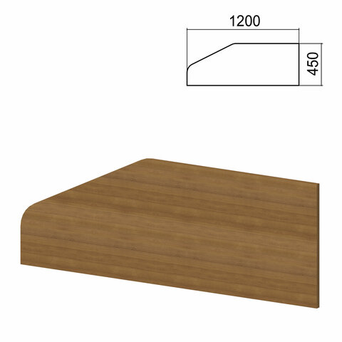 Экран-перегородка к столам "Арго" шириной 1200 мм, орех (КОМПЛЕКТ)