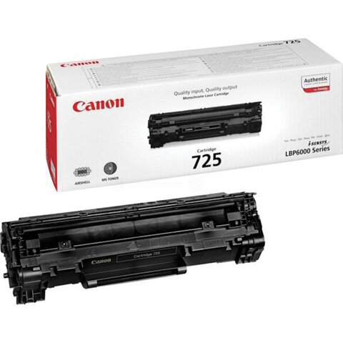 Картридж лазерный CANON (725) LBP6000/LBP6020/LBP6020B, оригинальный, ресурс 1600 стр., 3484B002