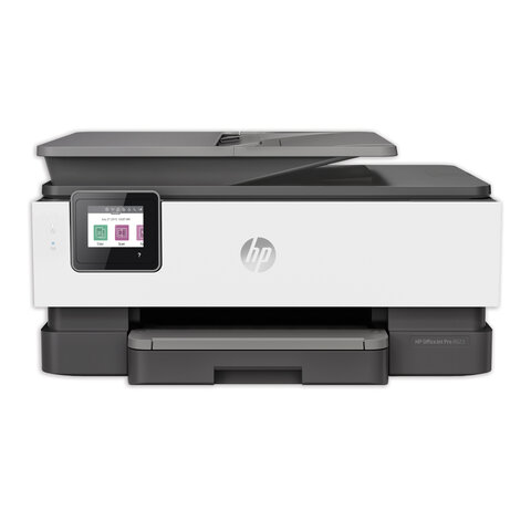 МФУ струйное HP OfficeJet Pro 8023 "3 в 1" A4, 29 стр./мин, 20000 стр./месяц, 1200х1200, ДУПЛЕКС, Wi-Fi, сетевая карта, 1KR64B