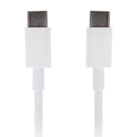 Кабель USB Type-C-Type-C с поддержкой быстрой зарядки, белый, 1 м, SONNEN, медный, 513613